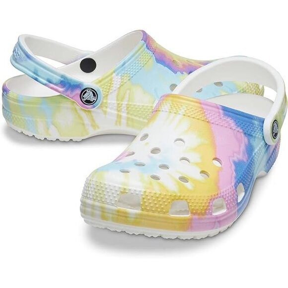 Crocs Classic Solar Tie Dye Clogs Men's Size 13 NEW - Picture 4 of 7